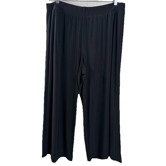 C EST 1946 Crop 18/20 (Actual 36x24) Black Wide Leg Poly/Span Wrinkle Free EUC - Picture 2 of 10